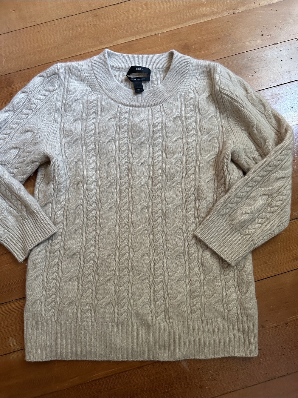 Jcrew cashmere cable sweater